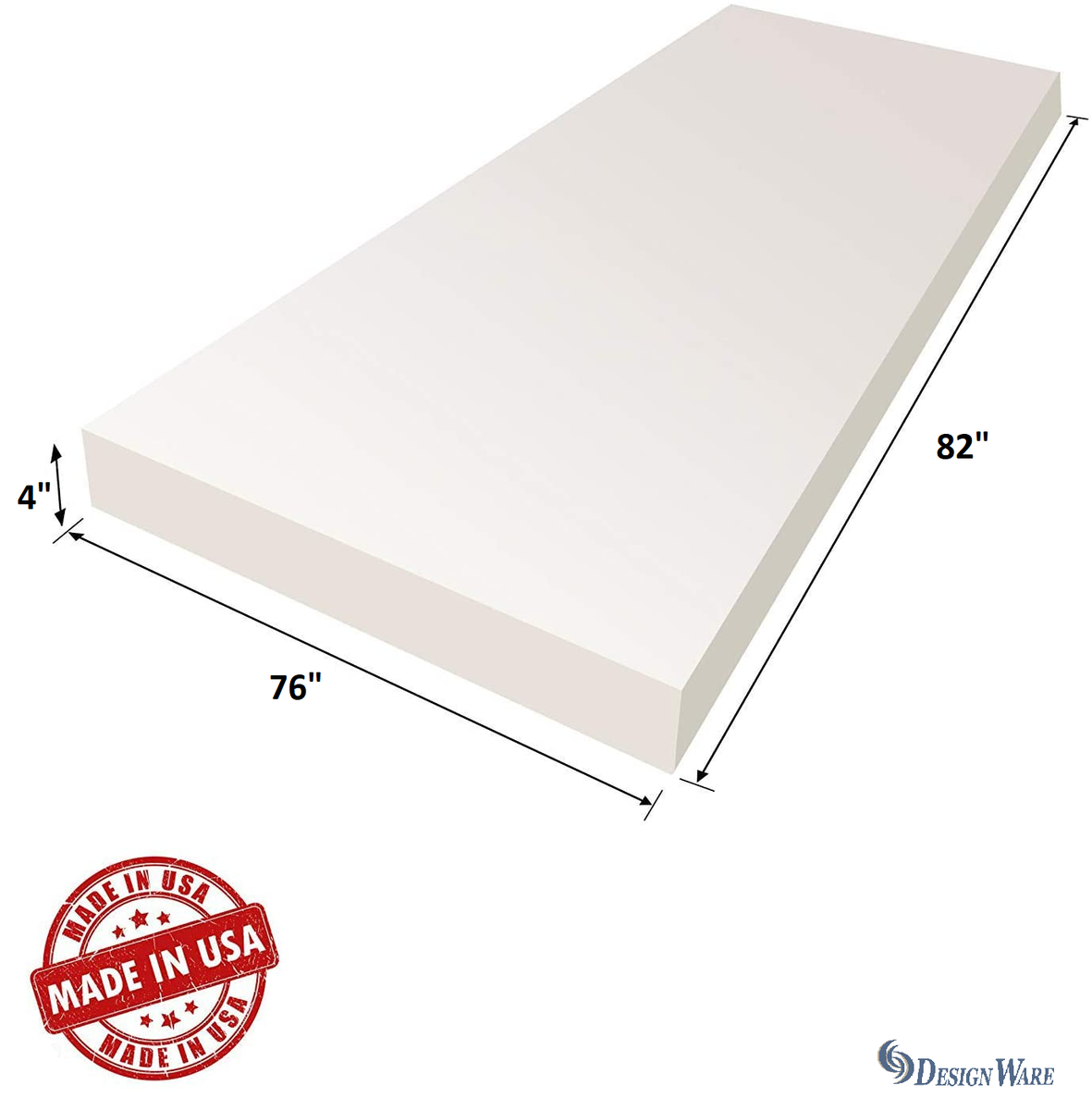 Foam HD Reg 4'' 82''X76'' – DesignWare