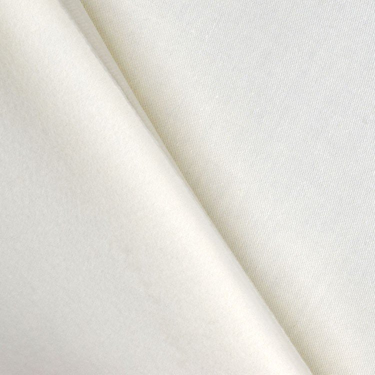 Classic Sateen Napped - PaIe Ivory